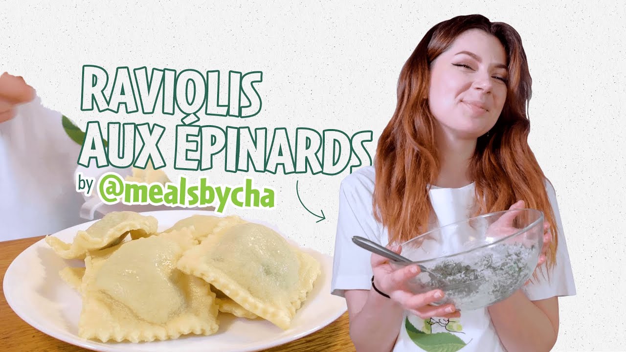 Suivez la recette de Charlotte : des raviolis aux épinards & Petit Billy !