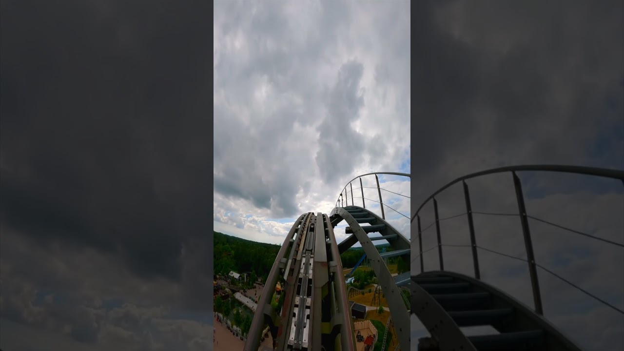 What a shot! 🎢 #piraten #rollercoaster #shorts #intamin #gopro #denmark #themepark #djurssommerland