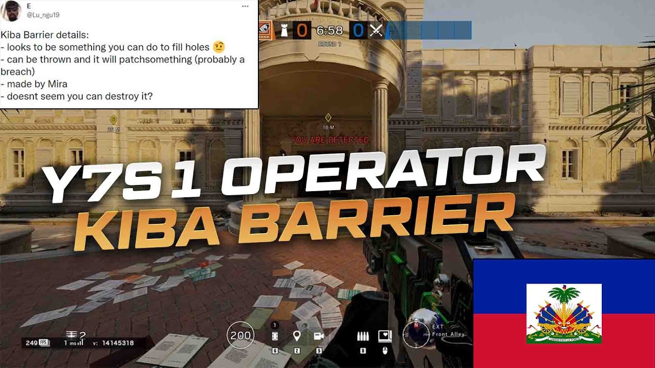 Y7S1 'Kiba Barrier' & Haiti Operator/New Maps/Weapon POF9- Rainbow Six Siege Leaks