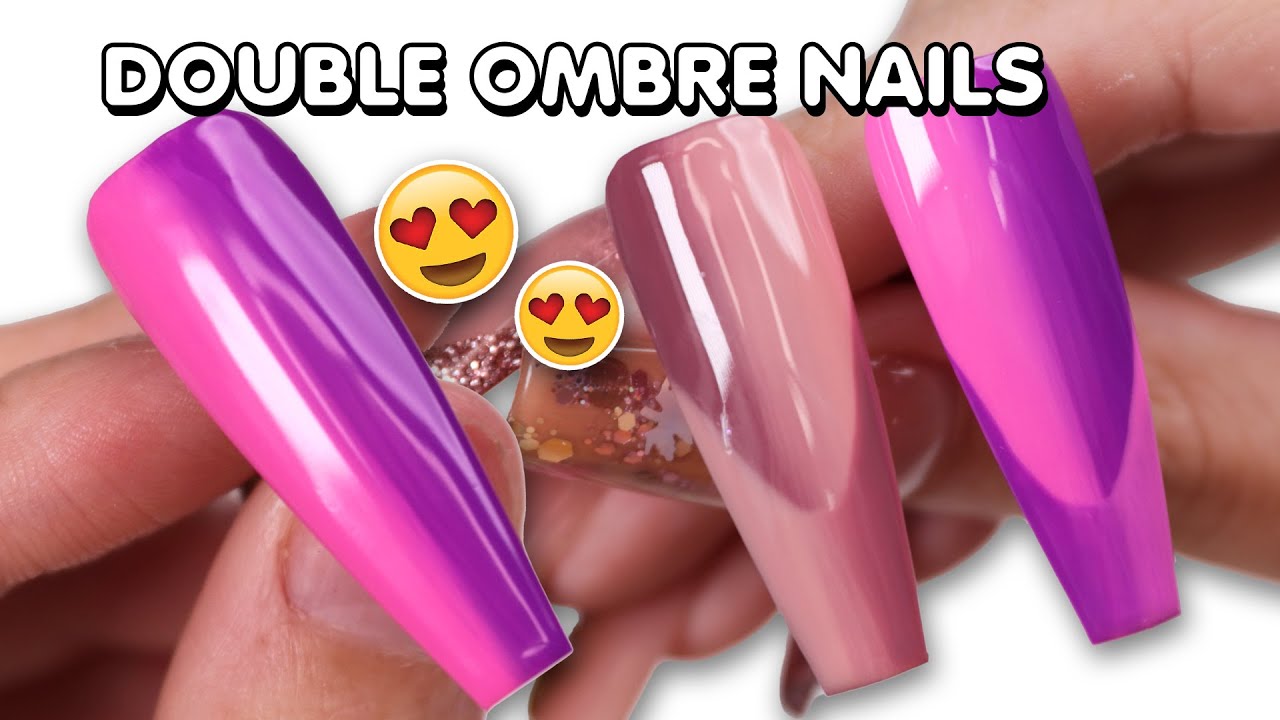 💜 Double Ombre French Nails Trend 💜