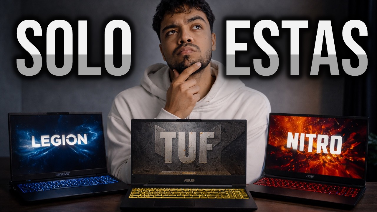 Las 4 MEJORES Laptops Gaming Calidad Precio para 2026 (cuidado con la versi&oacute;n)