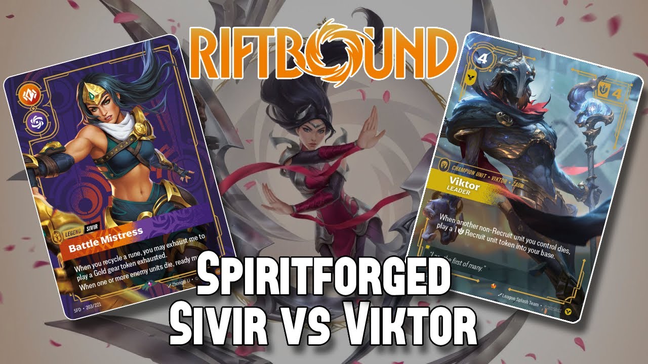 Spiritforged Gameplay - Sivir vs Viktor Round 3 VOD - Brighton & SE UK Riftbound local Tournament