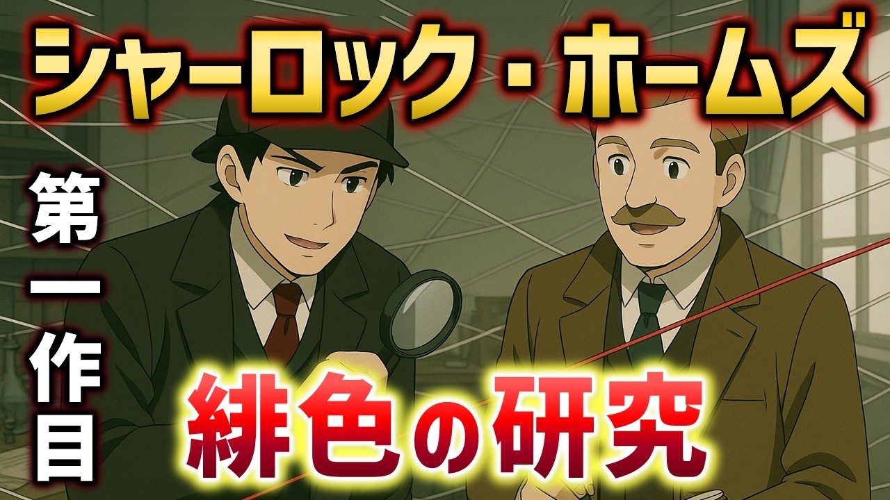 緋色の研究｜シャーロックホームズ第１作目（長編ミステリー小説）
