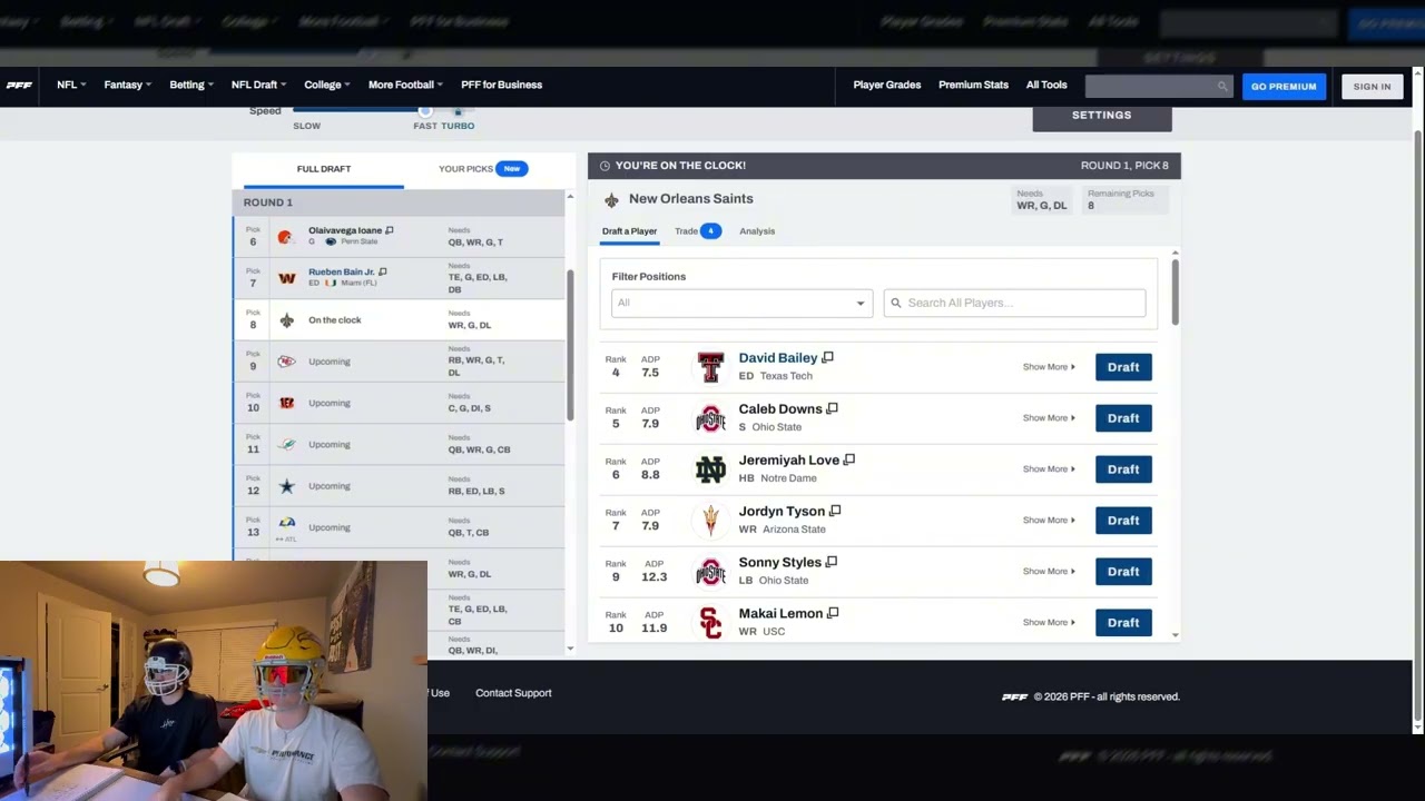First Round Mock Draft 2026! First Video on the Channel