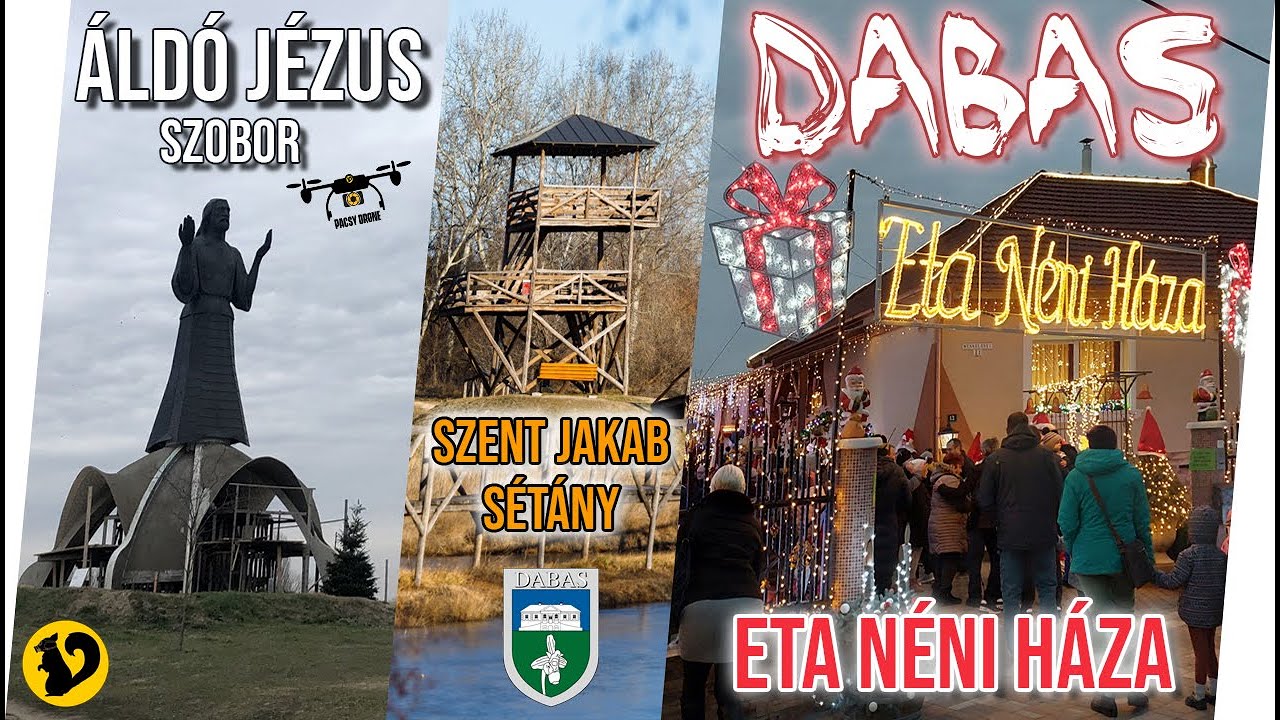 DABAS - ETA n&eacute;ni h&aacute;za, &Aacute;ld&oacute; J&eacute;zus szobor, Szent Jakab s&eacute;t&aacute;ny - Pacsy Produkci&oacute;