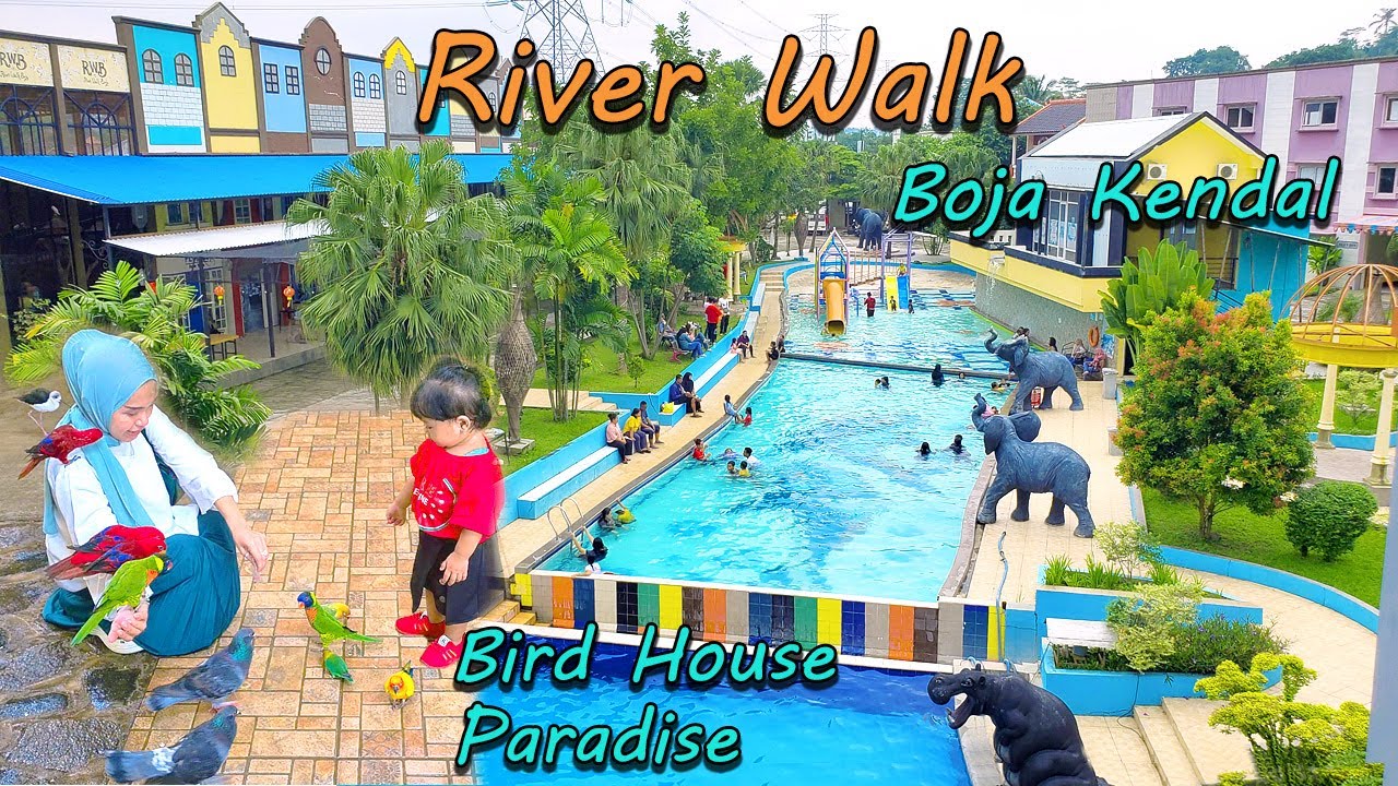 River Walk Boja Kendal Terbaru Wisata Edukasi Anak Mini Zoo Hotel dan Resort Spot Foto Santorini