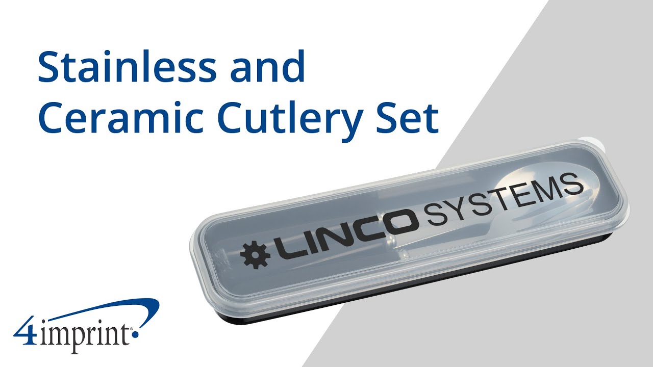 Stainless and Ceramic Cutlery Set from 4imprint