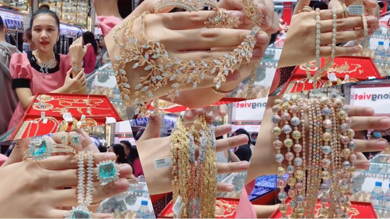 Tiệm Vàng Kim Thành Thảo Tân Hương Khui Hàng Vàng CTY 610   Dây Bi + Sét Bộ + Dây Xoán + Nhẫn + Bông
