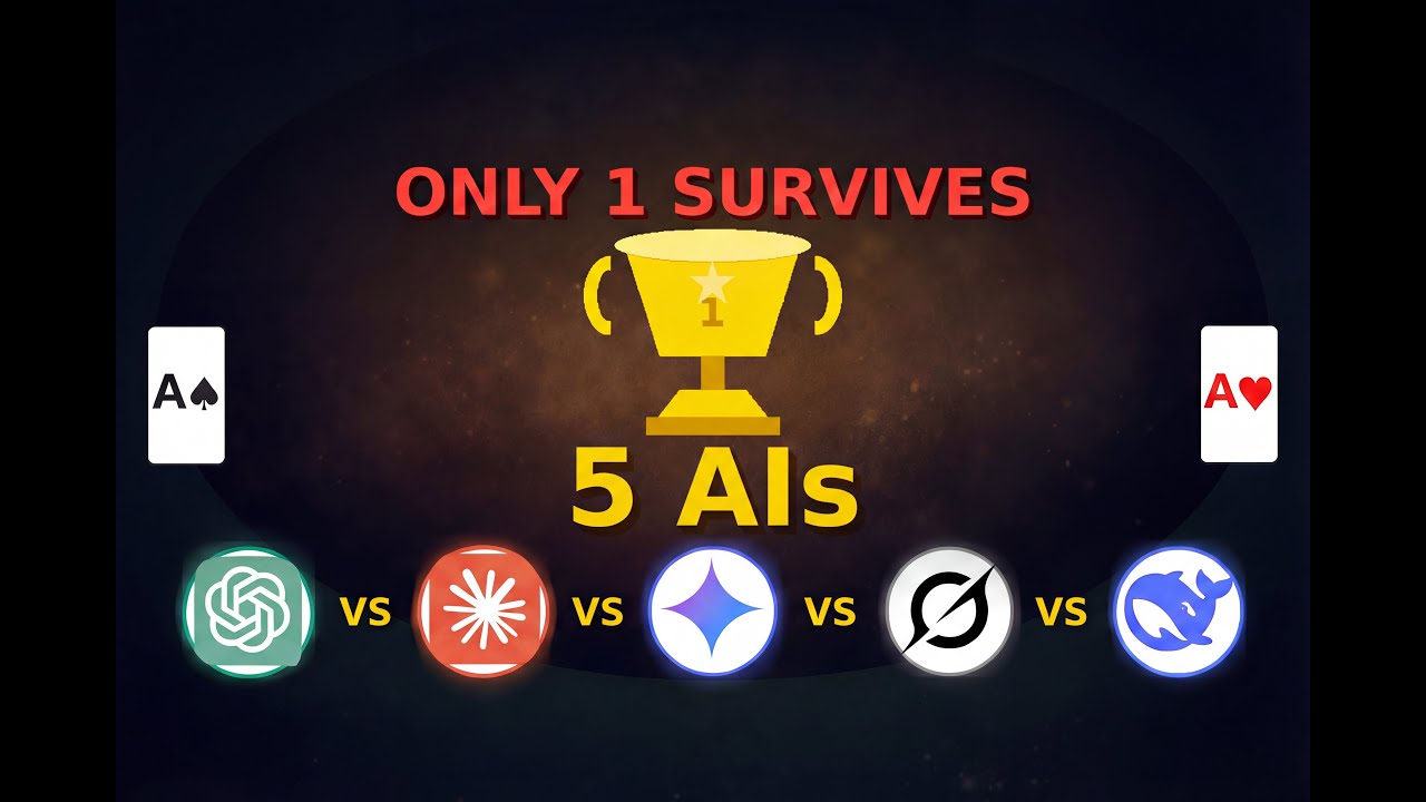 5 AIs Battle in Poker - Only 1 Survives