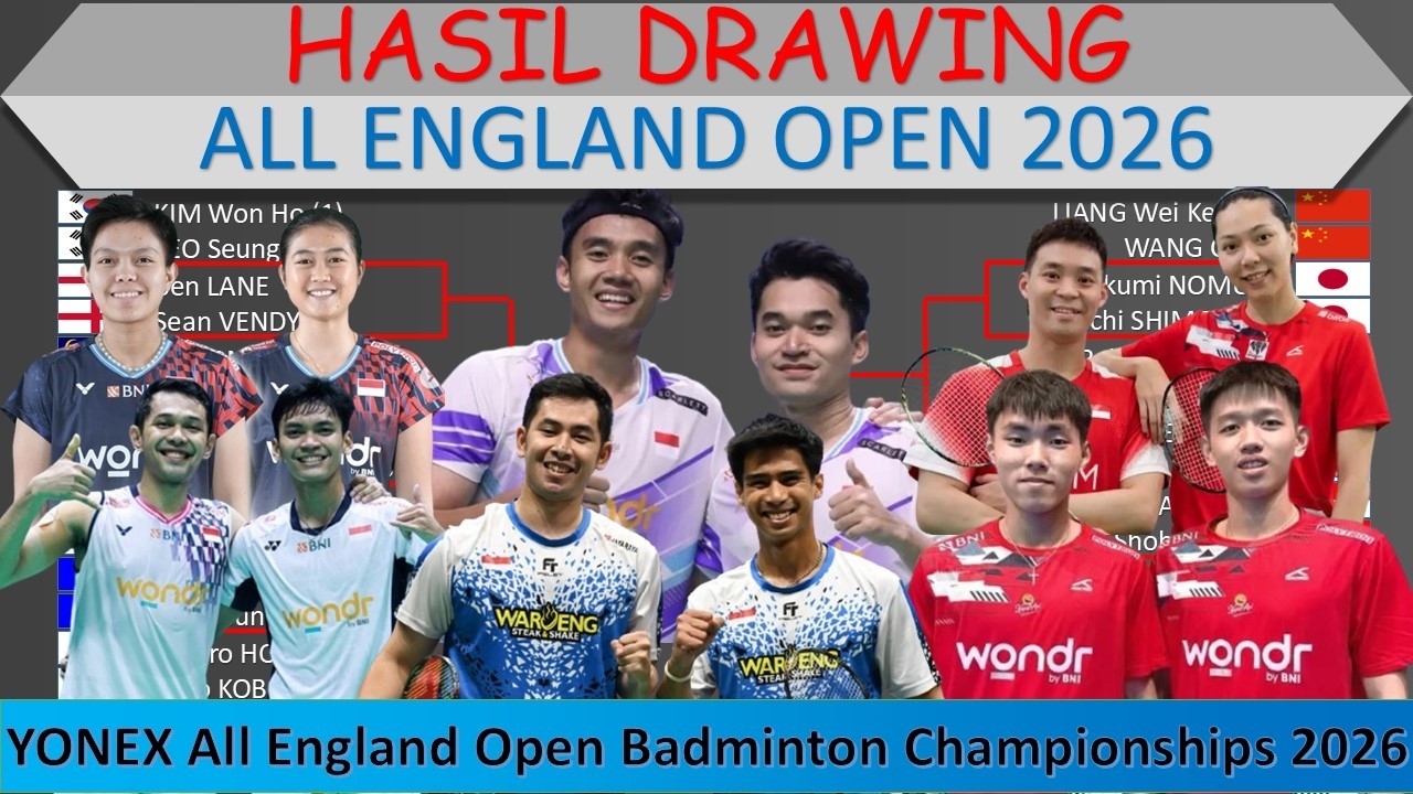 Hasil Drawing All england open 2026 │ Draw Ganda Putra 1 Pool