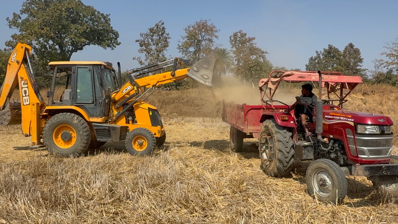 Full Speed Mud Working JCB 3Dx JCB Backhoes Sonalika Mahindra tractor Also Speed Mud 😅 JCB tractor