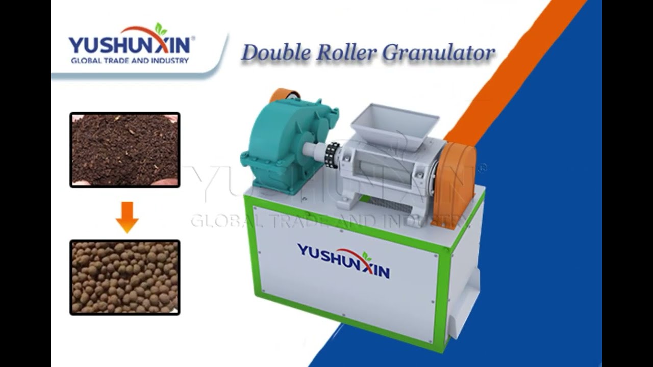 Roller press compost pellet machine for sale