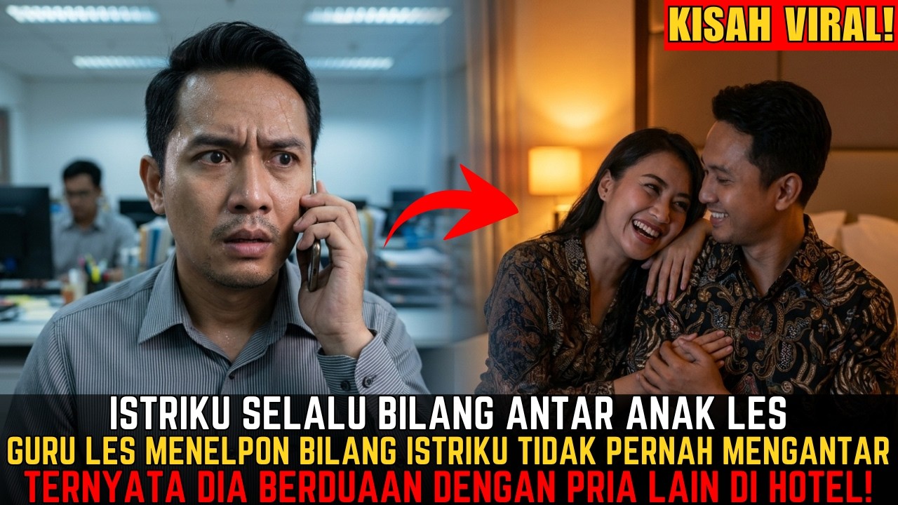KATANYA JAGA ANAK LES! GURUNYA MENELPONKU BILANG ISTRIKU TIDAK PERNAH MENGANTAR! TERNYATA KE HOTEL!