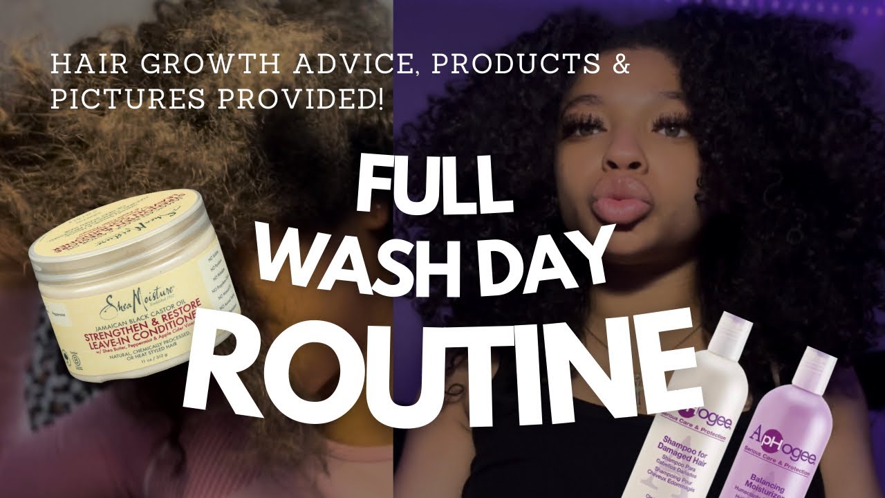 My Full Wash Day Routine (Growth Advice + Natural Hair Products) | michelle faleese