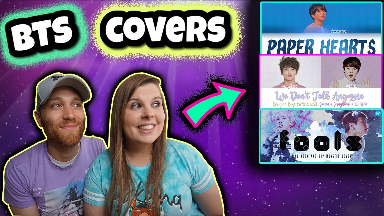 BTS JUNGKOOK JIMIN RM COVERS (PAPER HEARTS, FOOLS AND WE DON'T TALK ANYMORE) FIRST LISTEN REACTION