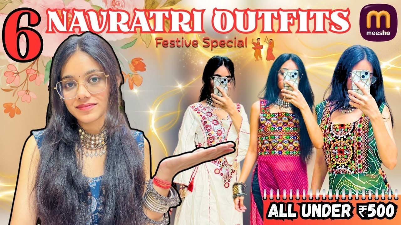 *HUGE* Meesho Navratri Haul Under ₹500 😍| Meesho Garba Outfit | All New Collection, Festive Special