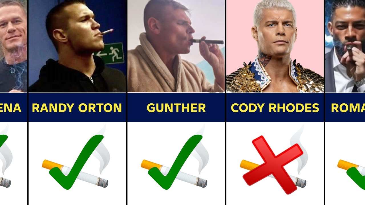 WWE Wrestlers Who Smoke Cigarettes In Real Life
