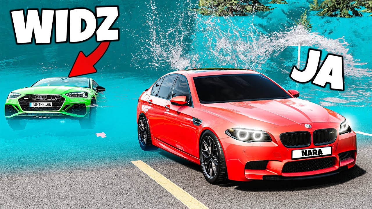 ❄️ UCIECZKA Z WIDZAMI OD POWODZI!?  | BeamNG Drive |