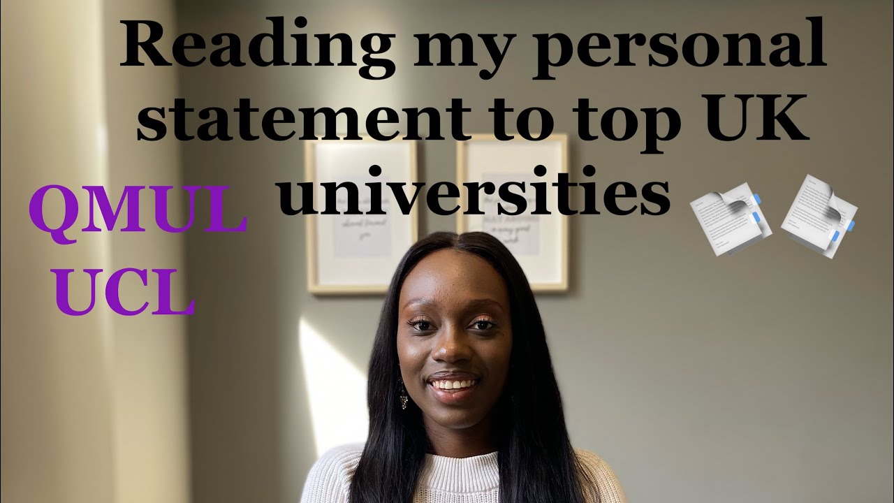 Reading my Personal Statement to UCL | Tips for an outstanding personal statement