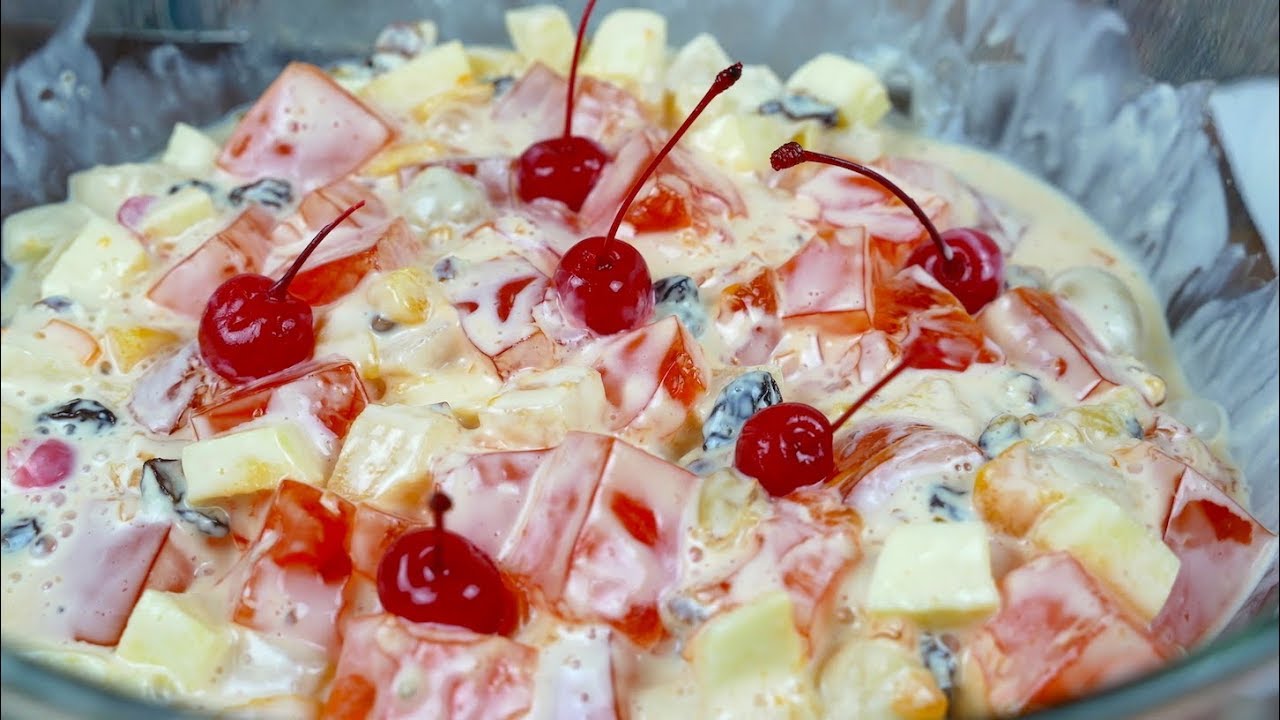 Ensalada de Gelatina y Frutas - ¡Deliciosa! - Mi Cocina Rápida