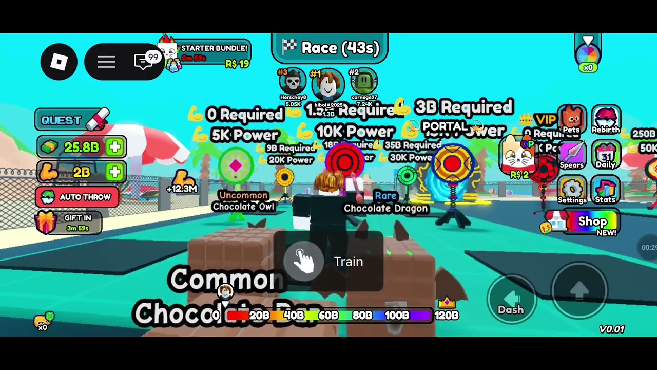 Spear training6 #roblox 