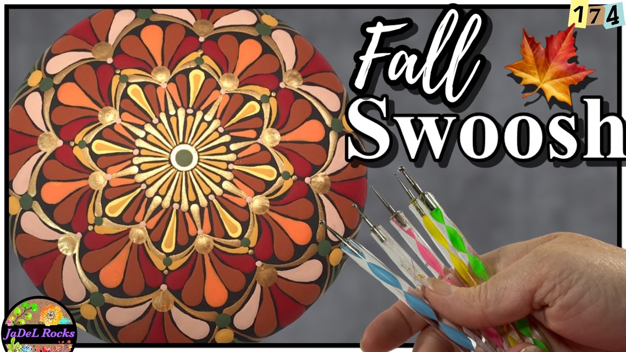 Create A Fall-inspired Mandala Painting With Beautiful Autumn Colors