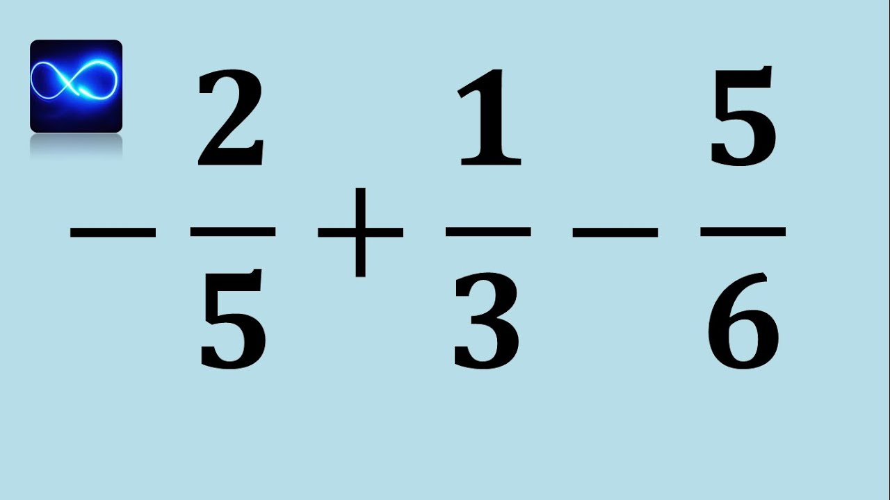 Suma y resta de 3 fracciones con signo (por mcm)