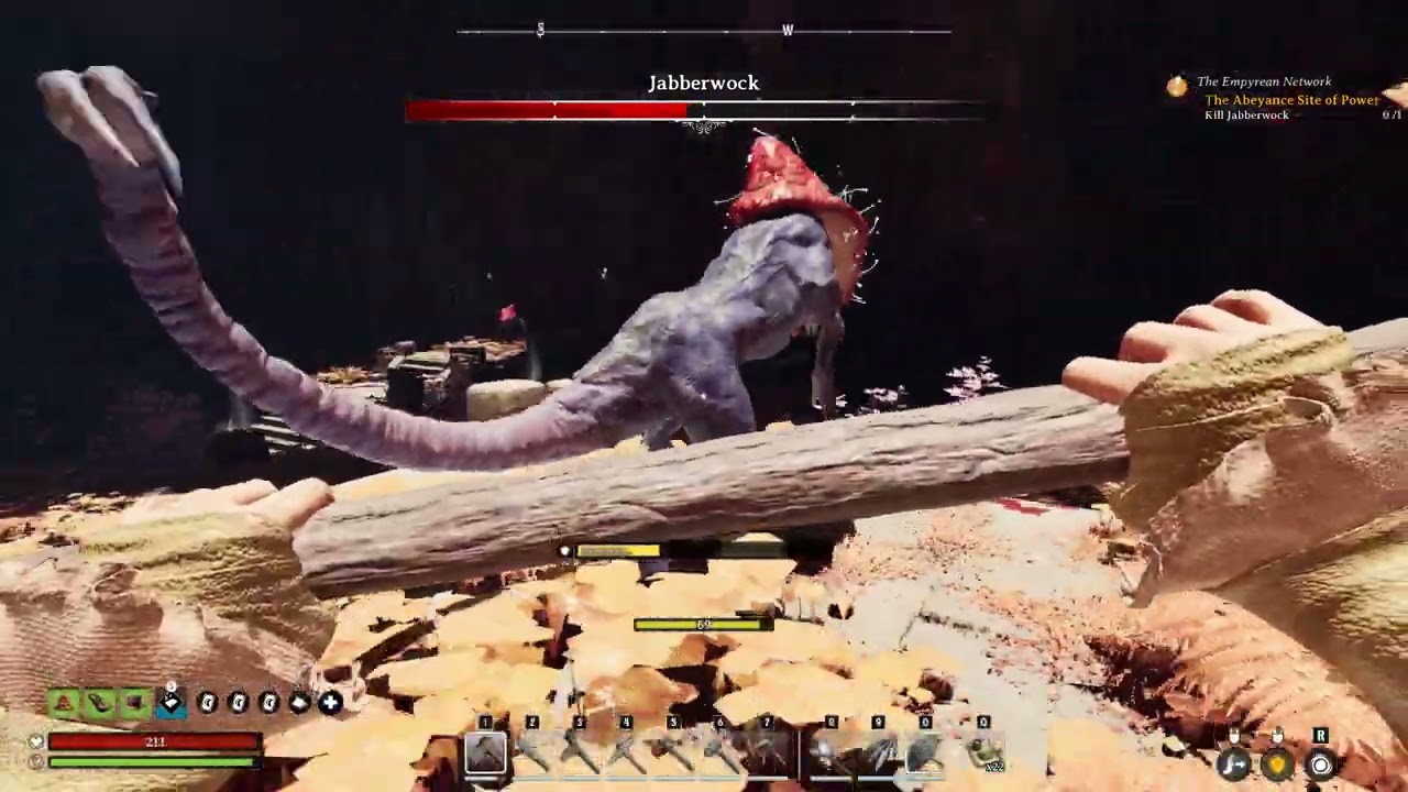 Nightingale - Jabberwock boss fight (Nightmare, solo)