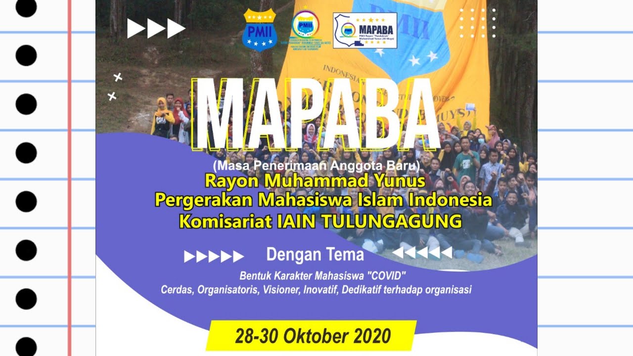 MATERI KE-PMII AN MASA PENERIMAAAN ANGGOTA BARU (MAPABA) RAYON AL- MUYS 2020