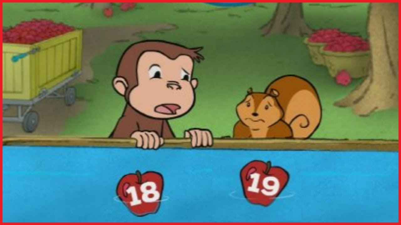 Curious George Apple Picking Counting Game for Kids