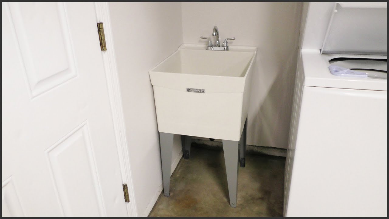 How To Assemble & Install A Mustee Laundry/Utility Sink