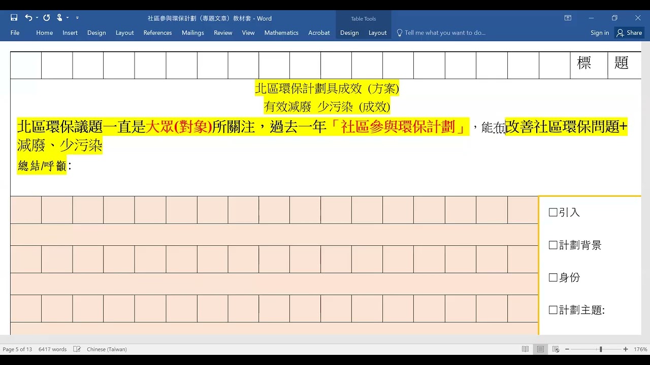 DSE實用文專題文章（環保社會議題）附詳細寫作筆記