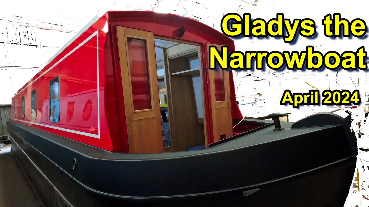 Gladys the Narrowboat looks stunning! My 4th visit to Aintree Boats, on 22nd April 2024