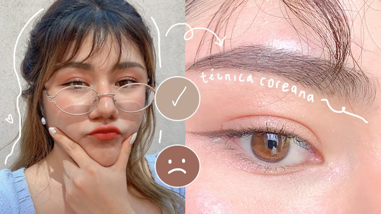 CEJAS COREANAS para PRINCIPIANTES (Naturales y Suaves): transforman tu cara 😳🇰🇷