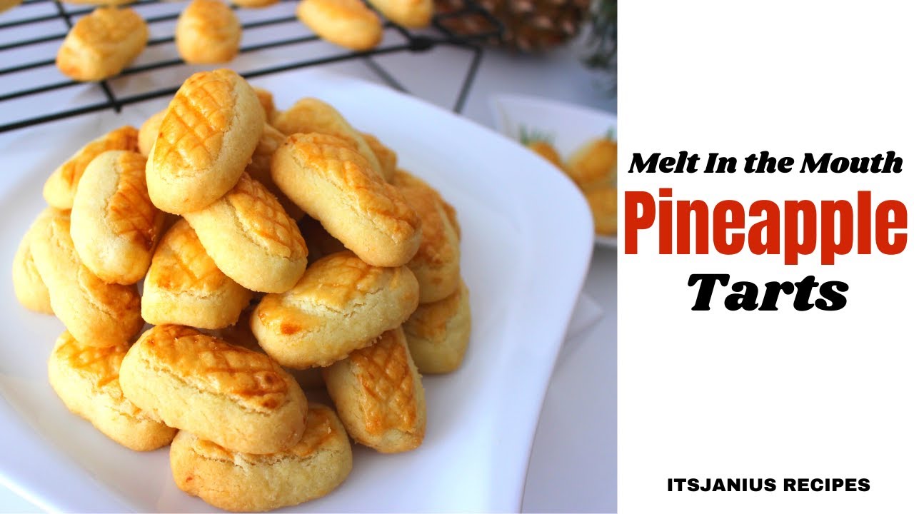 Melt in the Mouth Pineapple Tarts | Chinese New Year Pineapple Cookies | Singapore Pineapple Tarts