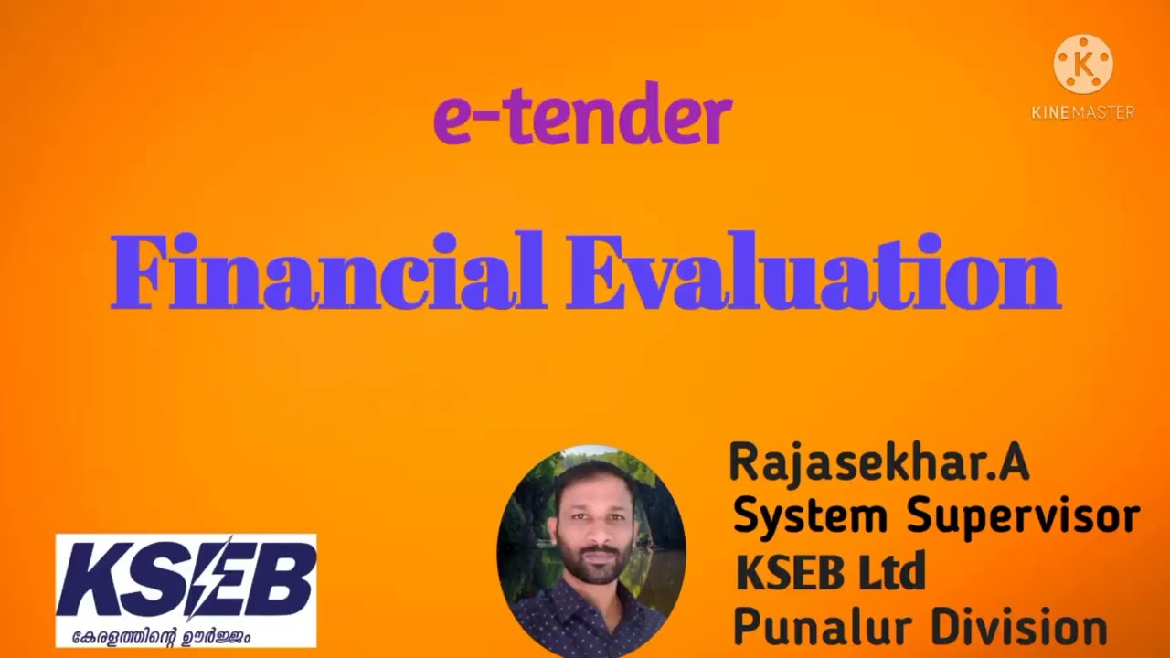 etender Financial Evaluation