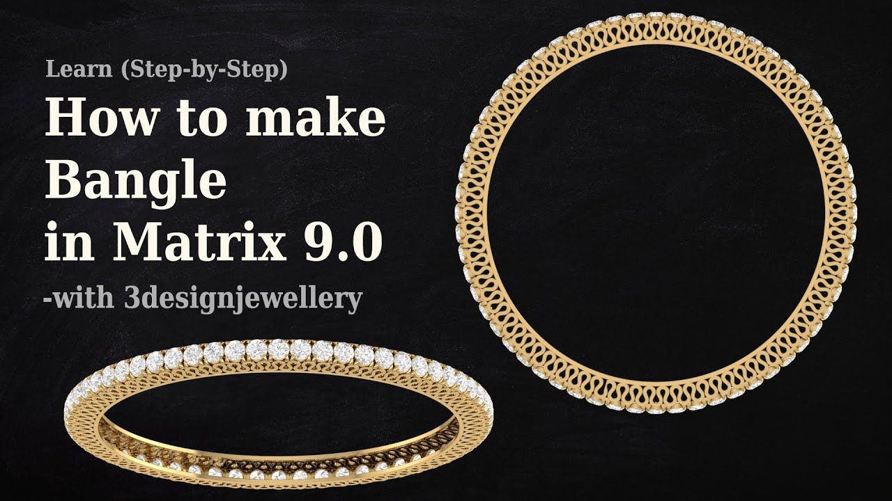 ||🔷How to make Bangle in Matrix 9.0🔷|| Matrix9 || Rhino 3D || Jewellery Cad Design || Tutorial