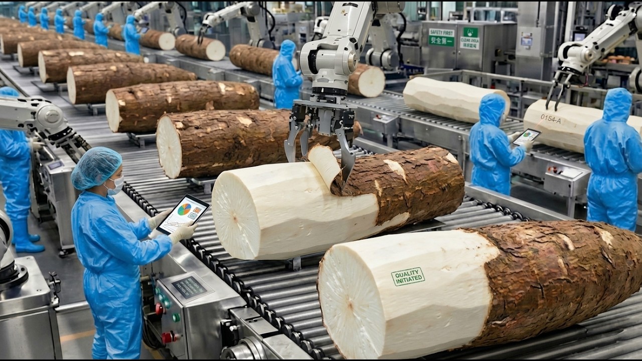 How Tapioca Starch Is Made | Inside a Modern Cassava Starch Factory (Full Process) ✅
