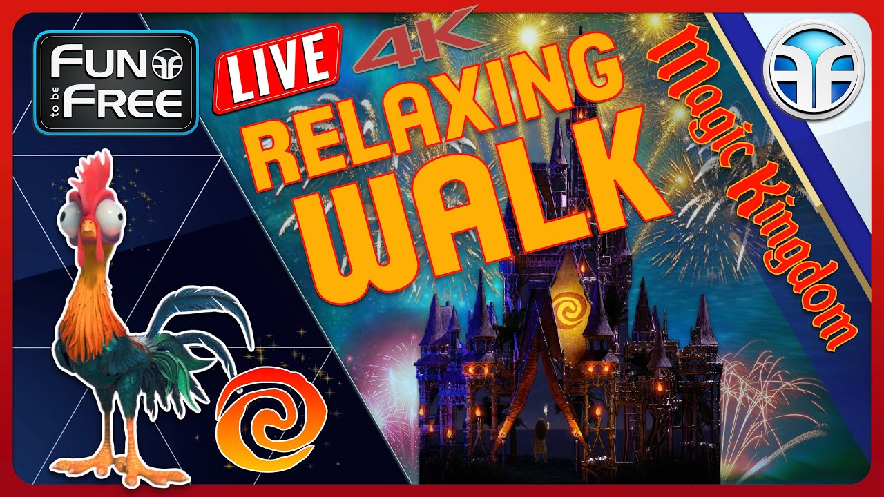 🔴 LIVE: Walt Disney World &ndash; Disney Fireworks 2026 &ndash; Magic Kingdom Night Walk Relaxing 4K