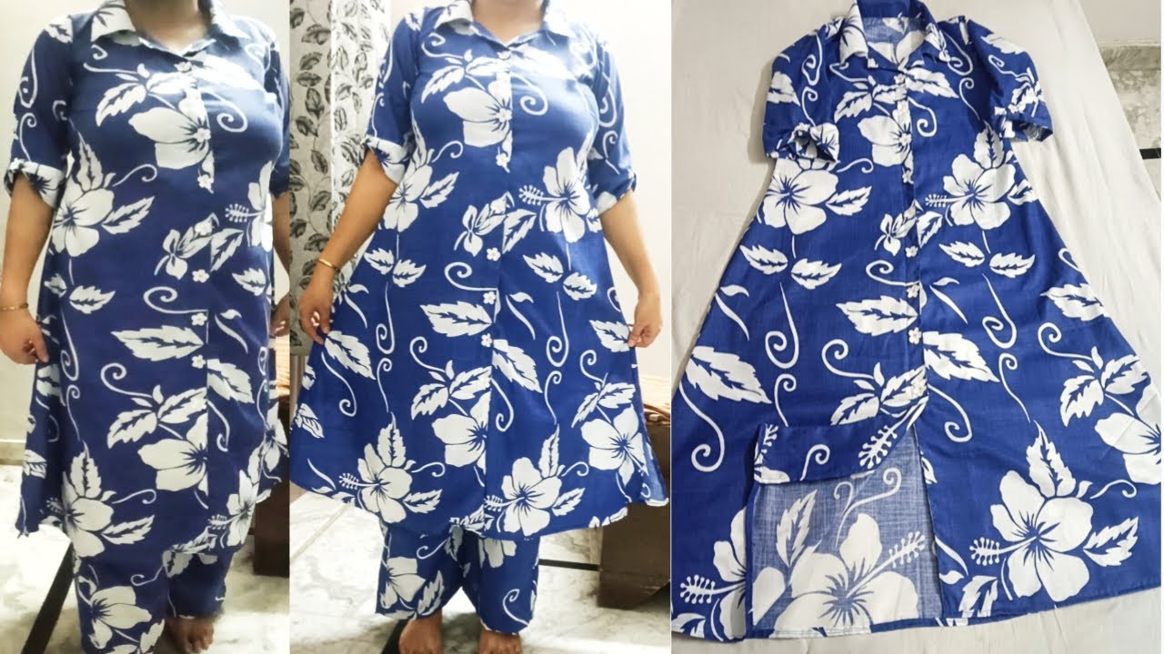 Cord Set dress Cutting and Stitching / Coat Collar Cordset Design