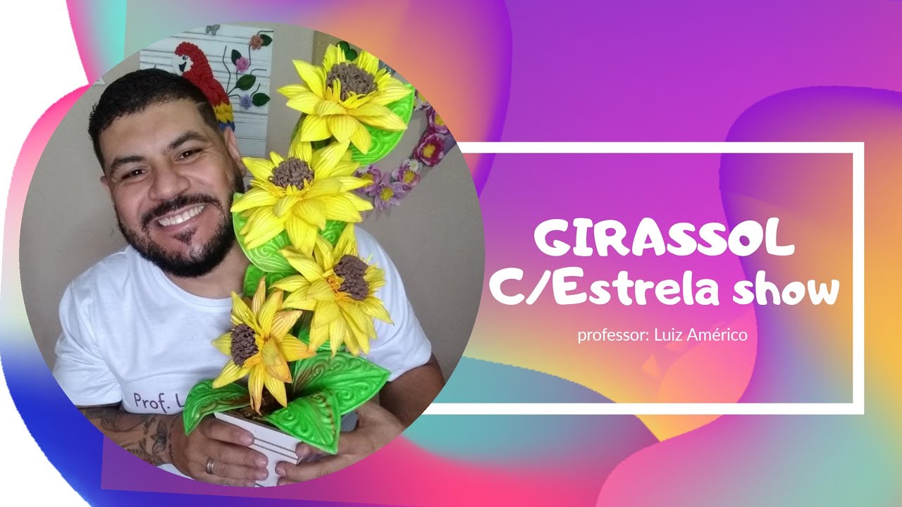 Como fazer Girassol em E.V.A / Girassol com estrela show