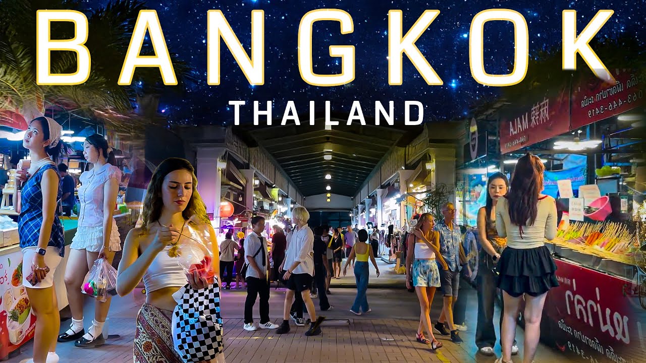 🇹🇭[4K HDR] Bangkok’s Famous Night Bazaar-Train Night Market Srinagarindra