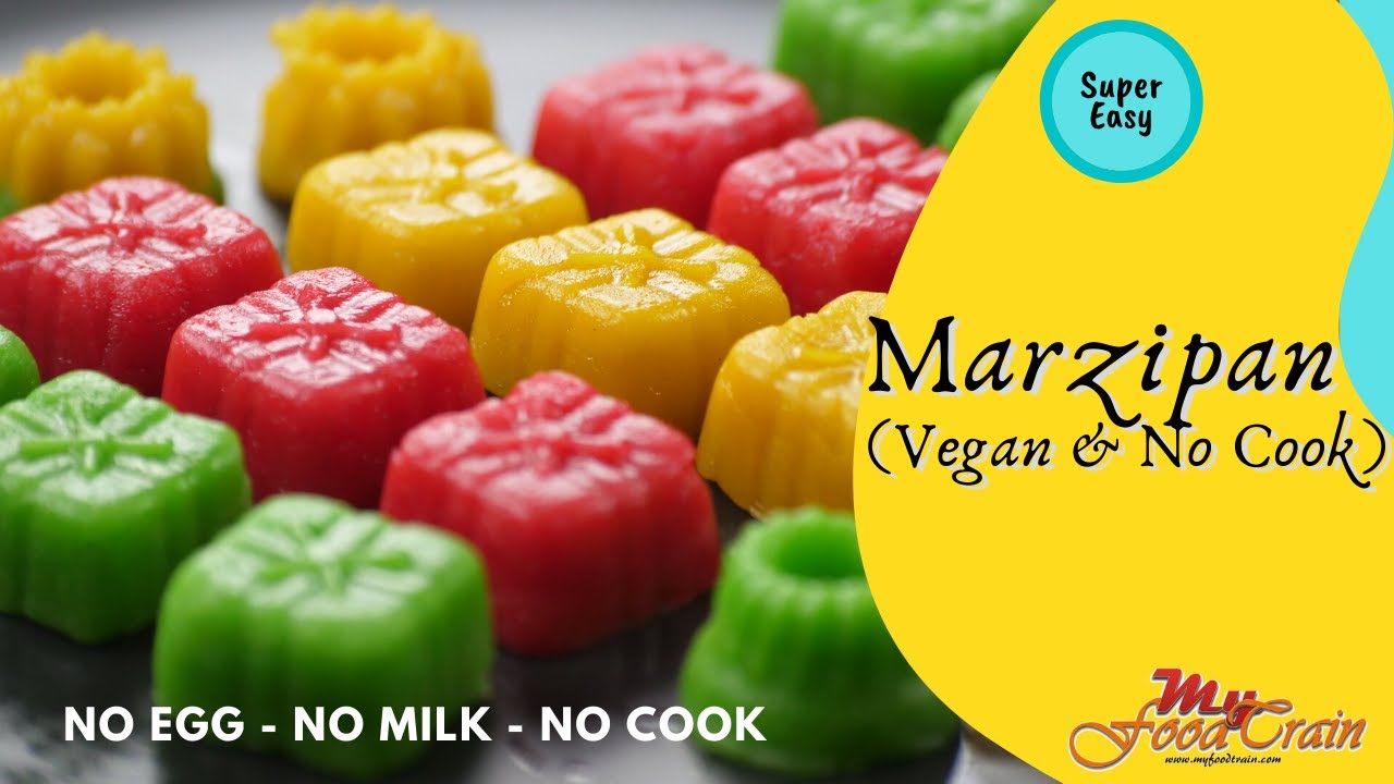 No Cook Easy Almond Sweet Recipe | Vegan Marzipan | Best Homemade Desserts |Easy Recipes|Snack Sweet