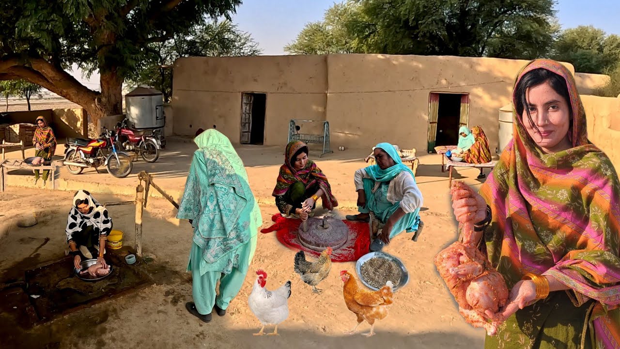 Very unique beautiful women village Life Pakistan | traditional village food | old culture desert
