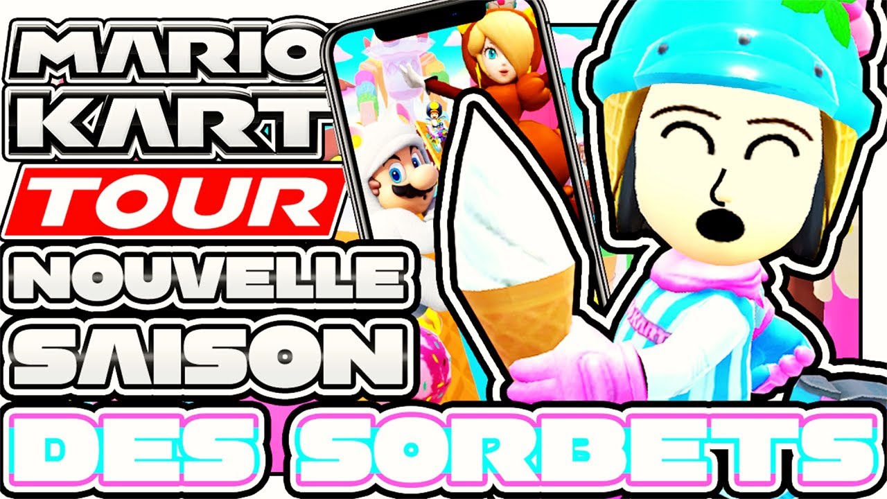 NOUVELLE SAISON | SAISON DES SORBETS🍦| AVEC MARIO TANUKI BLANC ⚪ - MARIO KART TOUR FR