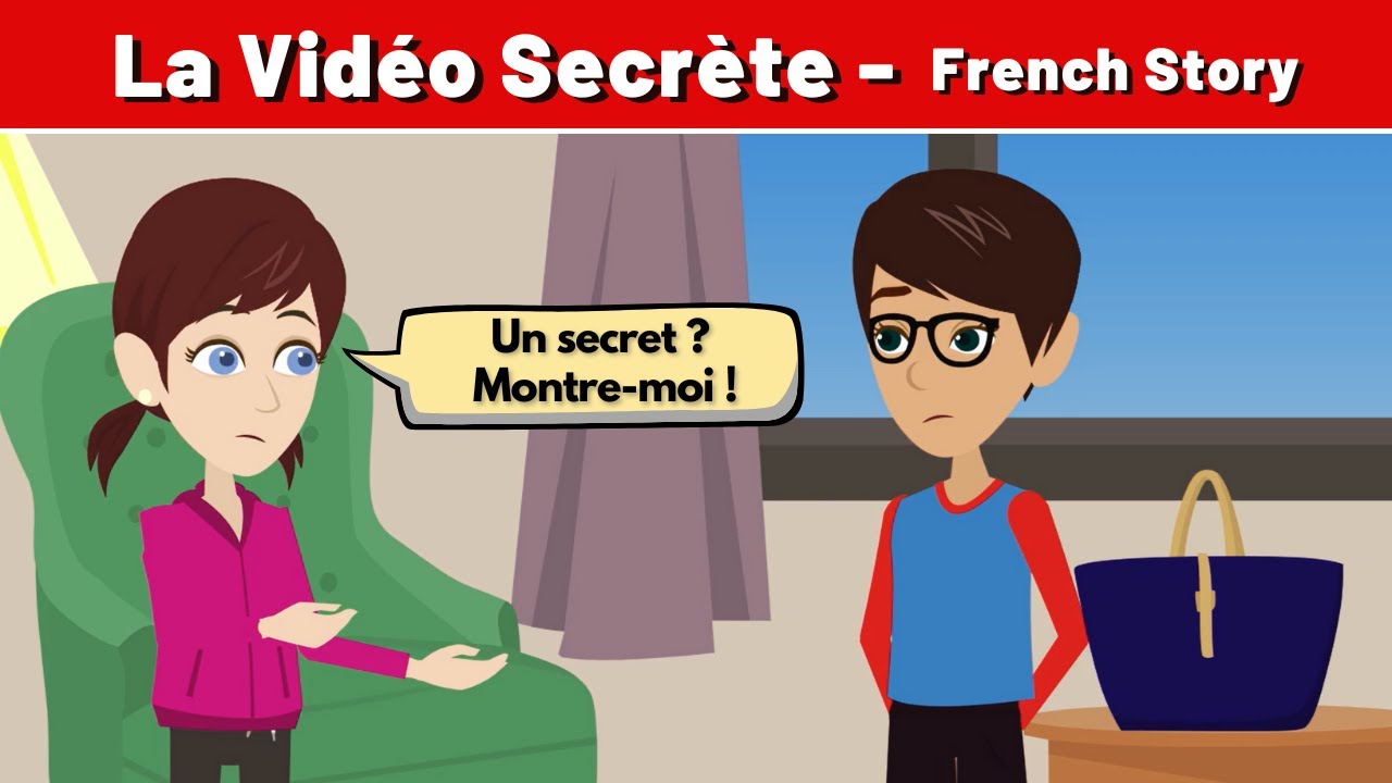 French Short Story - La Vidéo Secrète | DELF A1 A2 - CCube Academy French