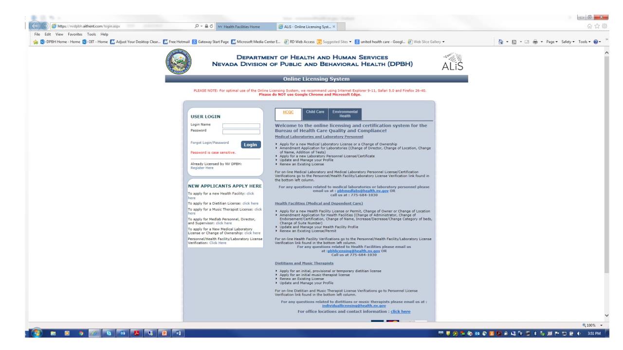 New Medical Labs Online Licensing System