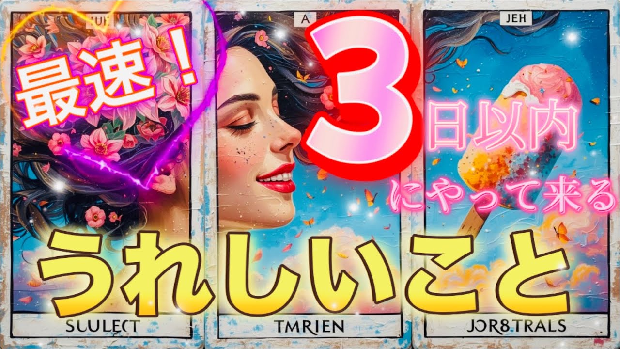 3日以内に現実化💖✨最速でやって来る嬉しいこと💖✨