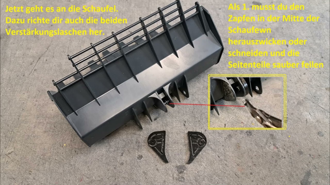 Bruder Volvo Radlader L260H RC Umbau mit Modulen Baustufe Hubarm und Schaufel