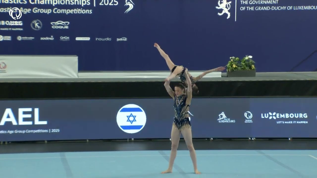 Ella Ben Zvi & Nurit Luria (ISR) - 2025 European Age Group Champions, Pre Youth Women's Pairs